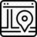 Emplacement Navigateur Interface Icon