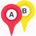 Localisation Ab Carte Ab Gps Ab Icône