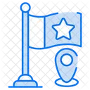 Drapeau de localisation  Icône