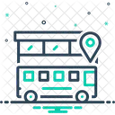 Emplacement Du Bus Bus Emplacement Icône