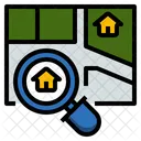 Emplacement Recherche Maison Icône