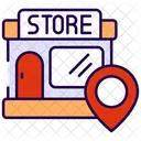 Emplacement du magasin  Icône