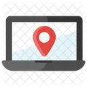 Emplacement En Ligne Emplacement Sur La Carte Emplacement Du Code PIN Icon