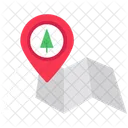 Localisation De La Foret Carte De La Foret Gps De La Foret Icône