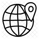 Emplacement Mondial Direction Mondiale GPS Icône