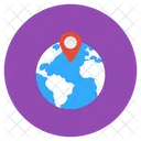 Localisation Internationale GPS Navigation Icône