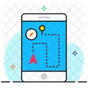 Localisation Mobile Application De Localisation Navigateur Mobile Icône