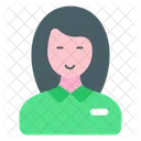 Empleada Avatar Oficinista Icono