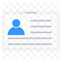 Empleado Tarjeta Identificacion Icon