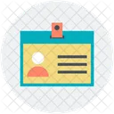 Empleado Tarjeta Identidad Icon