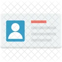 Empleado Tarjeta Identidad Icon