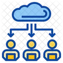 Base De Datos De Transferencia De Archivos Trabajo En Casa Oficina Icono