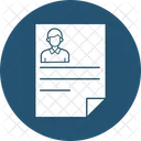 CV del empleado  Icono