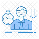 Fracaso del empleado  Icono