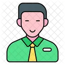 Empleado Masculino Avatar Trabajador De Oficina Icono