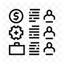 Empleados Rasgos Sobre Icon