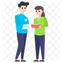 Empleados De Oficina Colegas Companeros De Trabajo Icono