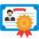 Employ Certificate  Icon