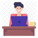 Employé de bureau  Icône