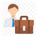 Employee Manager Businessman Icon