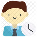 Employee Time Management Icon