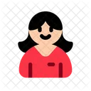 Employee Woman Candidate Icon