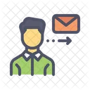 Employee Send Mail Icon