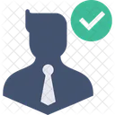 Man Businessman Approve Icon