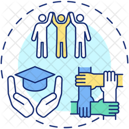 Employee assistance programs Icon - Download in Colored Outline Style