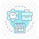 Monitoring Tracking Schedule Icon