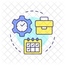 Employee attendance tracking  Icon