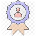 Employee Award Lineal Color Icon Icon