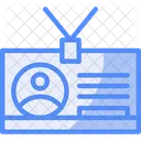 Employee Badge Identification Access Icon