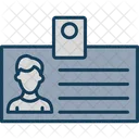 Employee Badge Id Card Employee Card Icon