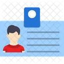 Employee Badge Id Card Employee Card Icon