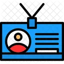 Employee Badge Identification Access Icon