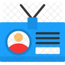 Employee Badge Identification Access Icon