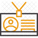 Employee Badge Identification Access Icon