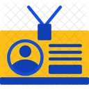 Employee Badge Identification Access Icon