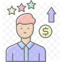 Employee Benefit Lineal Color Icon Icon
