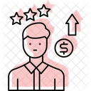 Employee Benefit Color Shadow Thinline Icon Icon