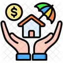Employee Benefits Money House Icon
