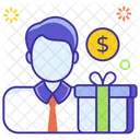 Employee Bonus Appraisal Gift Icon