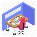 Employee Cabin  Icon