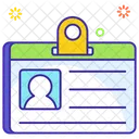 Id Card Identity Employee Card Icon