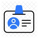 Employee Card Identification Identity Card Icon