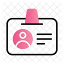 Employee Card Identification Identity Card Icon