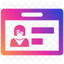 Employee Card  Icon