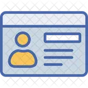 Employee card  Icon
