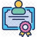 Employee Certificate  Icon